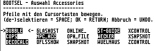 Screenshot Bootsel-ACC-Auswahl