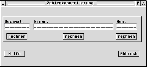 Umrechnung von HEX- und Binär-Zahlen